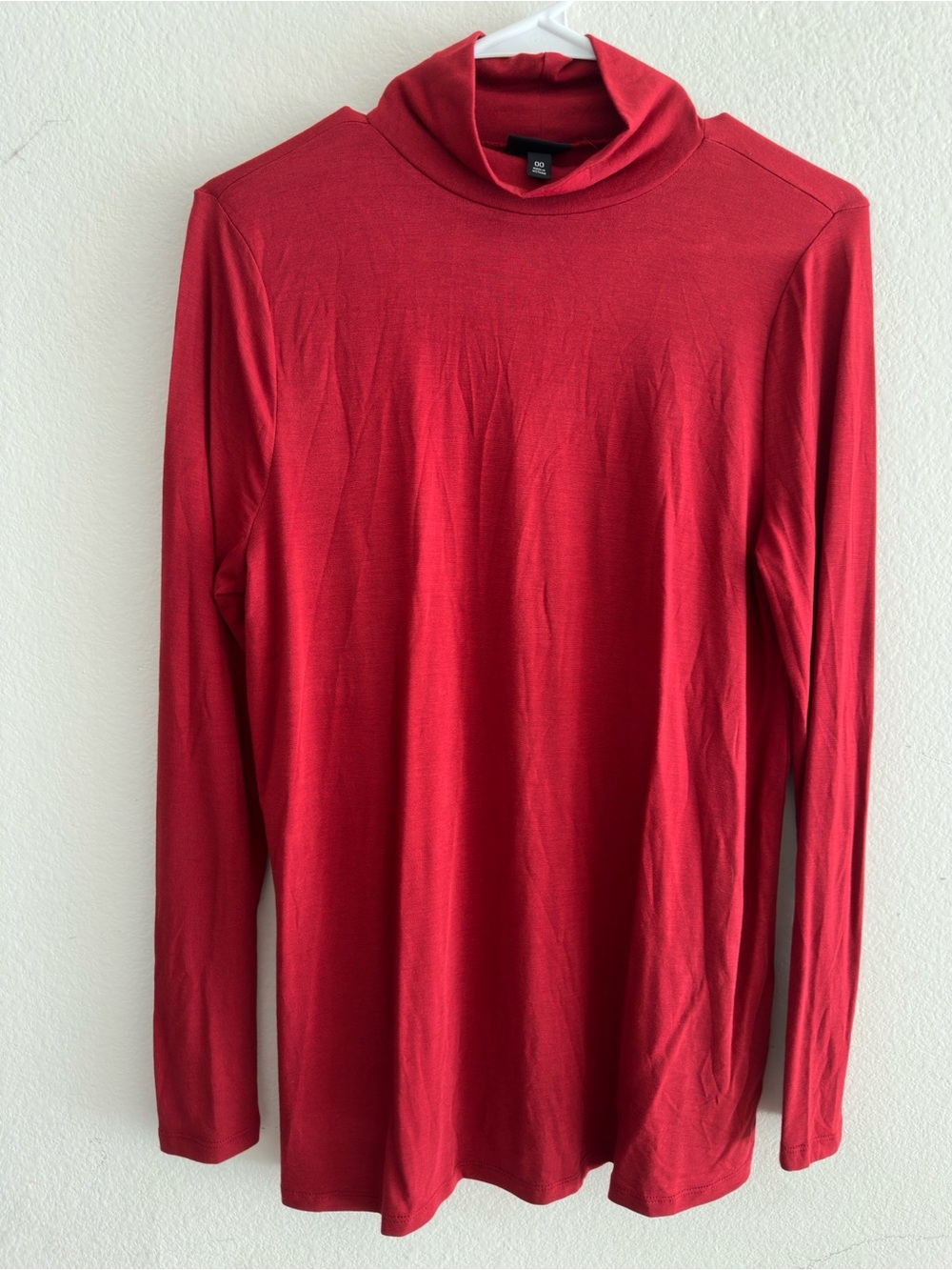 Torrid Red Long-Sleeve Turtleneck Top